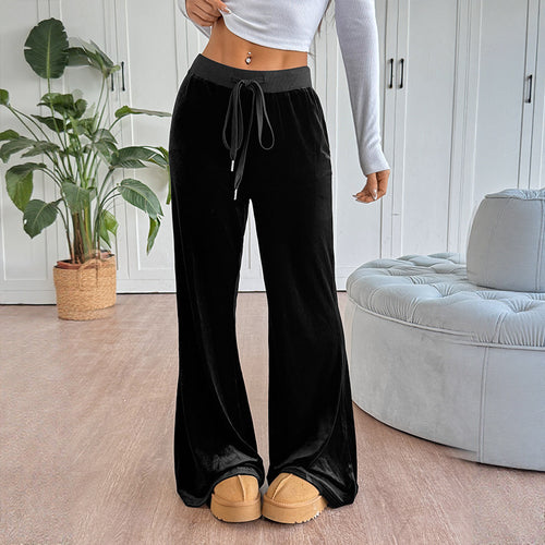 Damen Weite Kompressionshose mit elastischem Bund Nord Taschen
