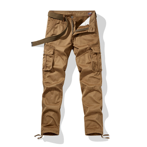Herren Cargo-Arbeitshose mit verstärkten Knien, Multifachtaschen und Kordelbund Nord Taschen