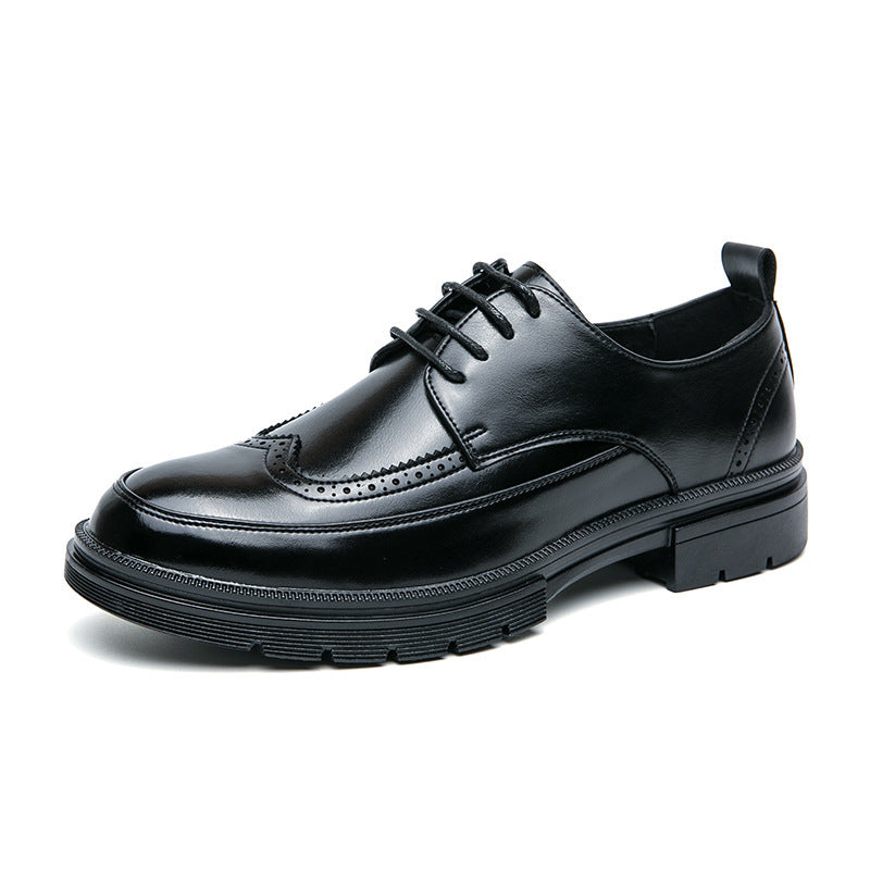 Herren Elegante Schnürschuhe aus hochwertigem Leder mit rutschfester Sohle