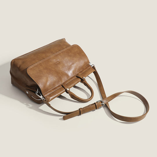 Damen Henkeltasche aus weichem Kunstleder mit abnehmbarem Schulterriemen Nord Taschen