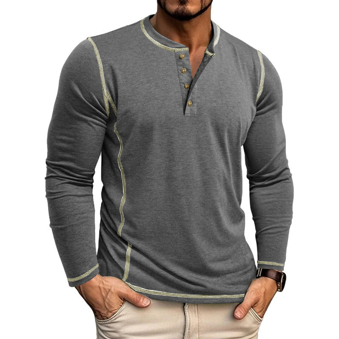 Herren Langarmshirt Nord Taschen
