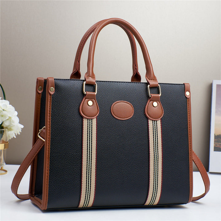 Damen elegante Handtasche mit luxuriösem Steppmuster und abnehmbarem Schultergurt Nord Taschen