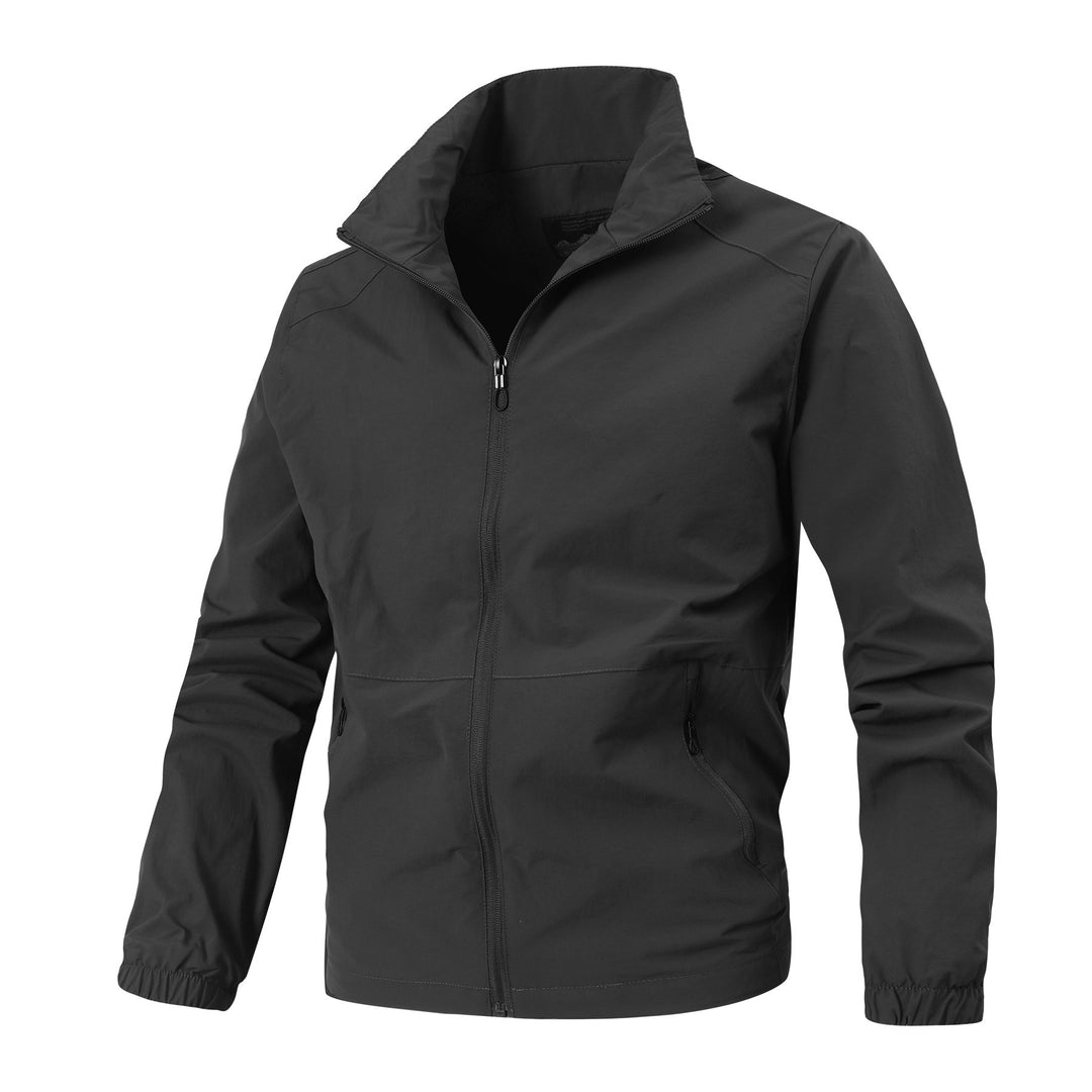 Herren Leichte Softshelljacke mit Stehkragen, winddichter Membran und Reißverschlusstaschen Nord Taschen