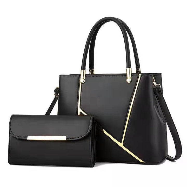 Damen Handtaschen Set mit schickem Clutch und goldenen Akzenten Nord Taschen