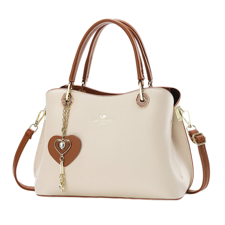 Damen elegante Handtasche mit Herzanhänger Nord Taschen