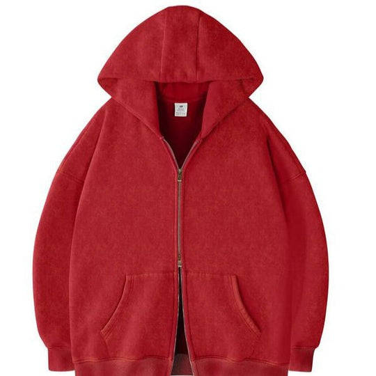 Unisex Oversized Kapuzenjacke mit Doppelreißverschluss und Kängurutaschen Nord Taschen