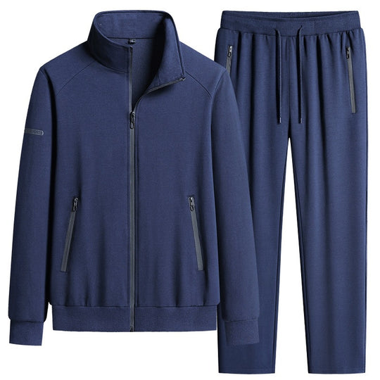 Herren Sportlicher Softshell-Trainingsanzug-Set mit fleecegefütterter Jacke und tapered Jogginghose Nord Taschen