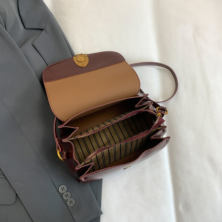 Damen elegante Umhängetasche mit einzigartigem Verschluss Nord Taschen