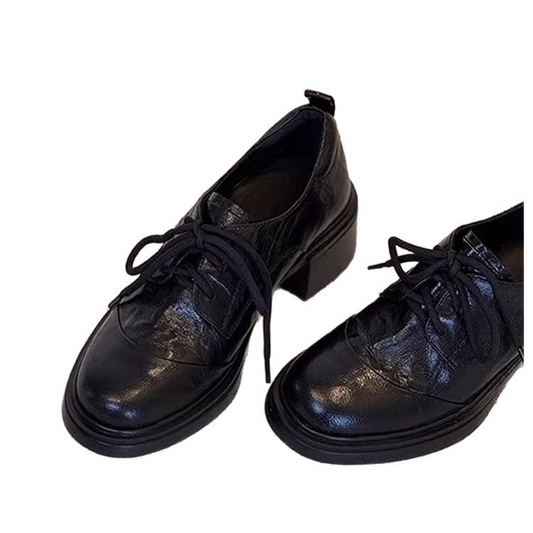 Damen Elegante Schnür‑Derby mit mittelhohem Blockabsatz und profilierter Plateau‑Sohle Nord Taschen