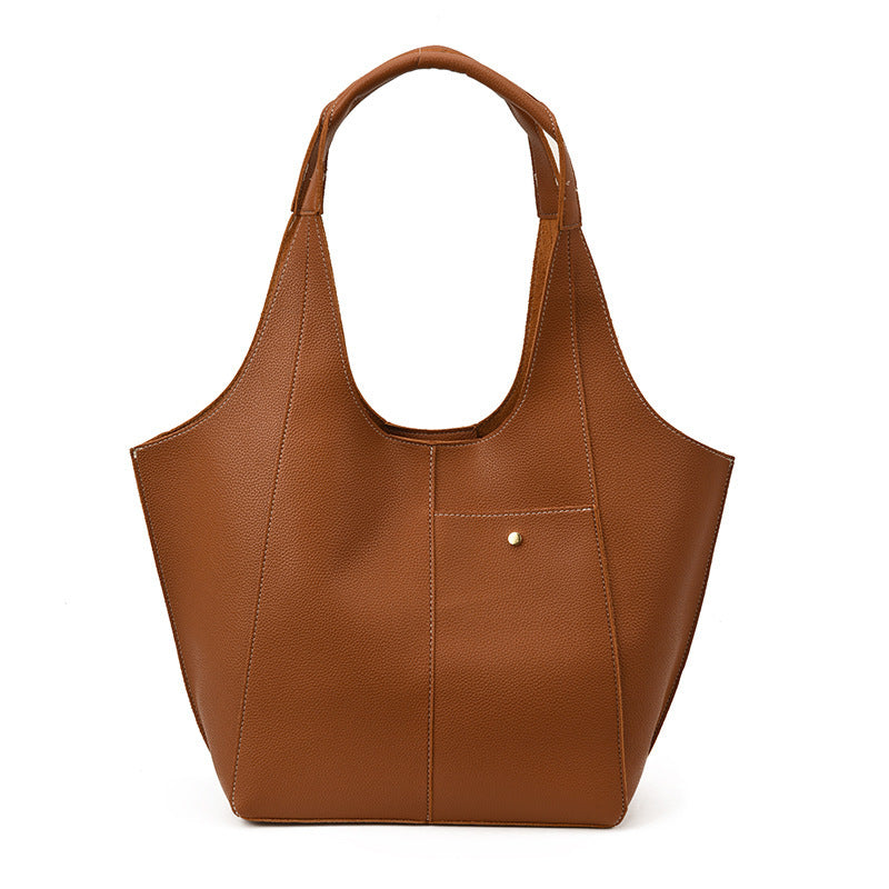 Damen stilvolle Handtasche mit zwei seitlichen Fächern Nord Taschen