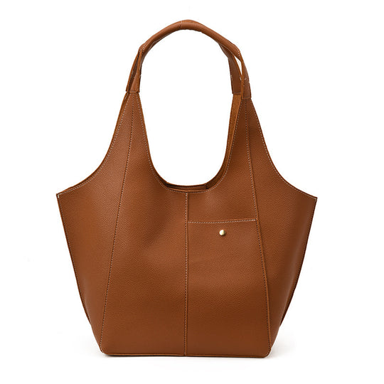 Damen stilvolle Handtasche mit zwei seitlichen Fächern Nord Taschen