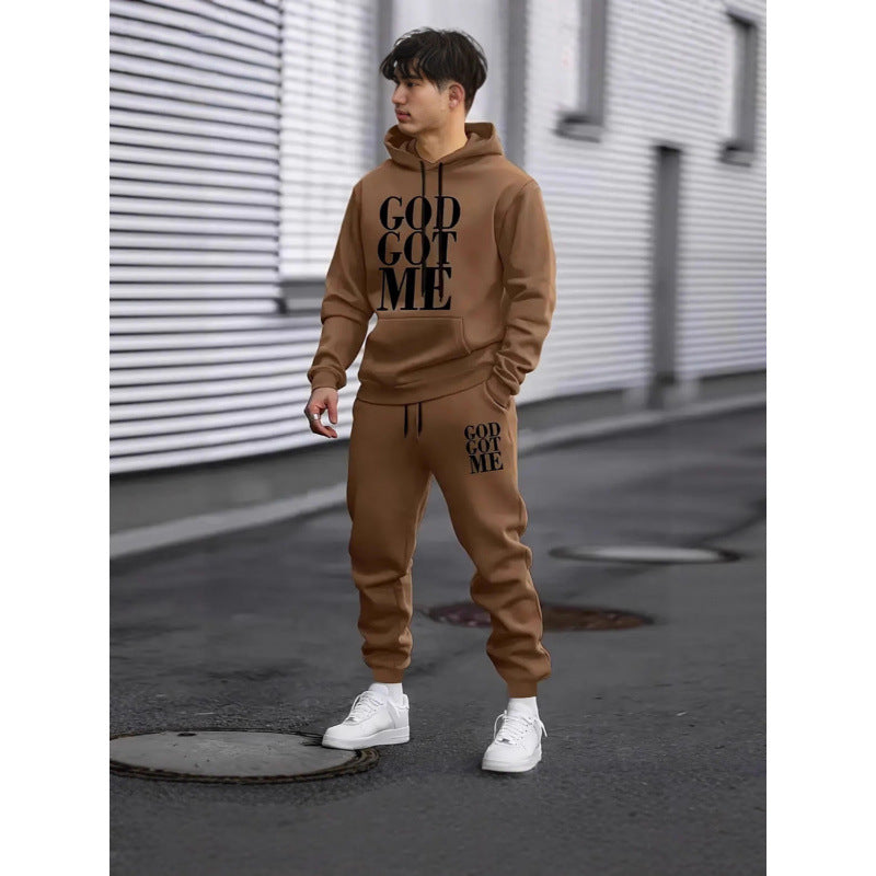 Herren Fragen Hoodie und Jogginghose Set Nord Taschen