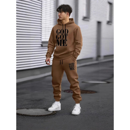 Herren Fragen Hoodie und Jogginghose Set Nord Taschen