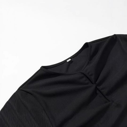 Damen Maxikleid mit Spitzeneinsatz, geraffter Vorderpartie und fließender Saum Nord Taschen