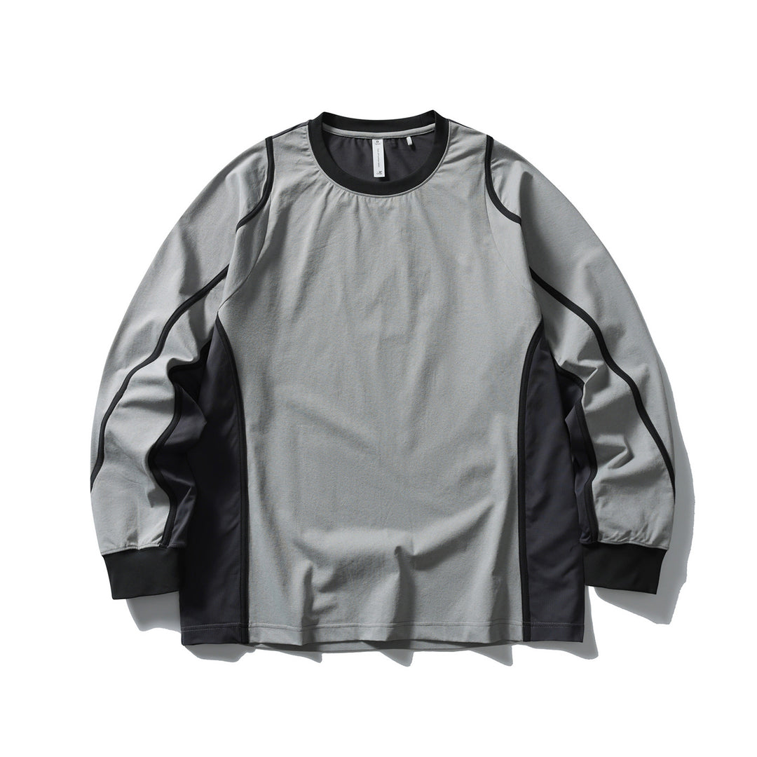 Unisex Funktionales Longsleeve im Oversize-Layering-Stil mit Flachnähten und Rippbündchen Nord Taschen