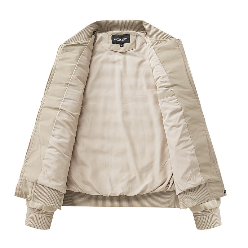 Herren Leichte Hybrid-Bomberjacke mit gesteppter Front Raglanärmeln und Rippbündchen Nord Taschen