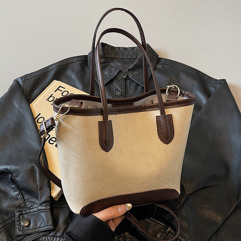 Damen Handtasche mit strukturiertem Kunstleder Nord Taschen