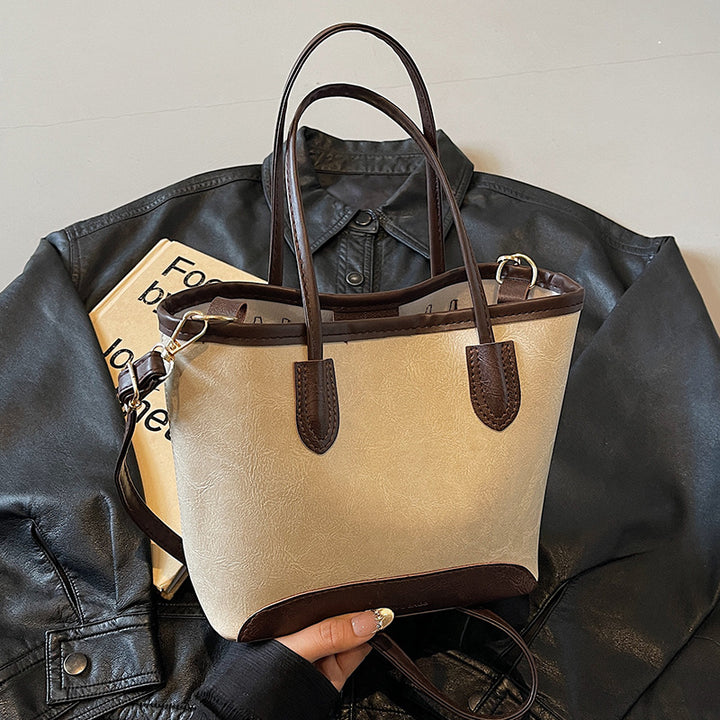 Damen Handtasche mit strukturiertem Kunstleder Nord Taschen