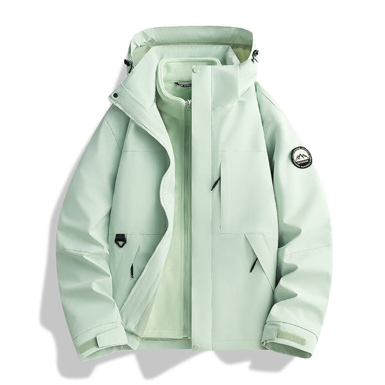 Damen Wasserabweisender Parka mit abnehmbarer Fleece-Innenjacke und Kapuze Nord Taschen