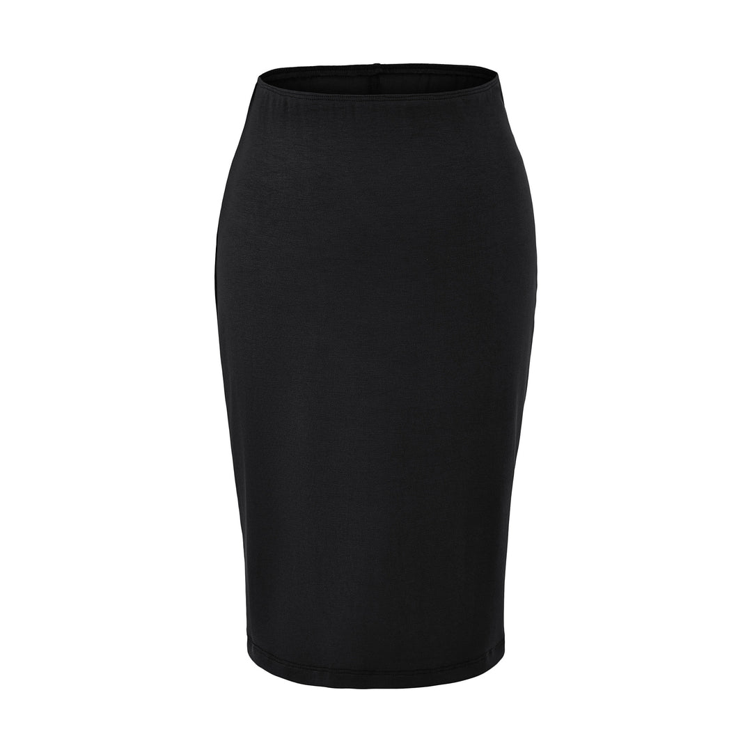 Damen Figurnaher Midirock aus Feinstrick mit elastischem Bund Nord Taschen