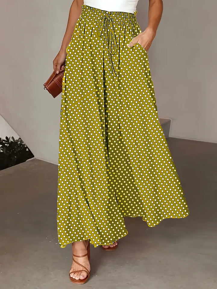 Damen Palazzo-Hosen mit elastischem Bund und praktischen Taschen