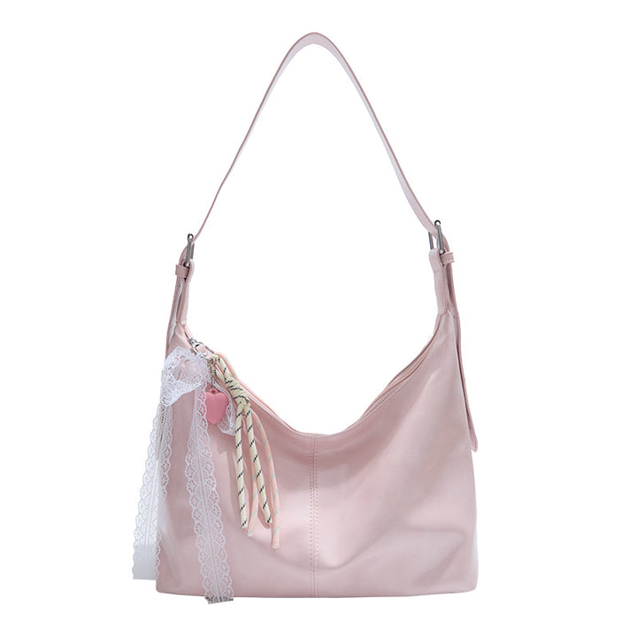 Damen Schultertasche mit verspieltem Dekor und verstellbarem Gurt Nord Taschen