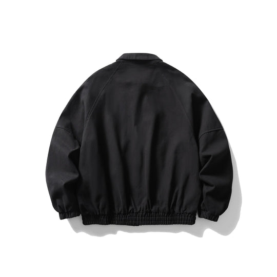 Unisex Boxy Canvas-Blousonjacke mit Pattentaschen und elastischem Saum Nord Taschen