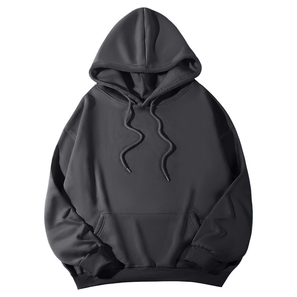 Unisex nan Oversize-Fleece-Hoodie mit tiefer Schulter, Kängurutasche und breitem Rippbund Nord Taschen