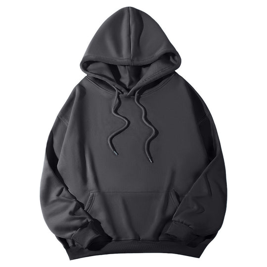 Unisex nan Oversize-Fleece-Hoodie mit tiefer Schulter, Kängurutasche und breitem Rippbund Nord Taschen