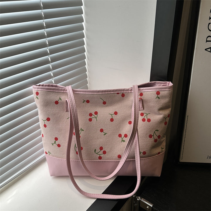 Damen Tragetasche mit floralem Muster und strapazierfähigem Kunstleder Nord Taschen