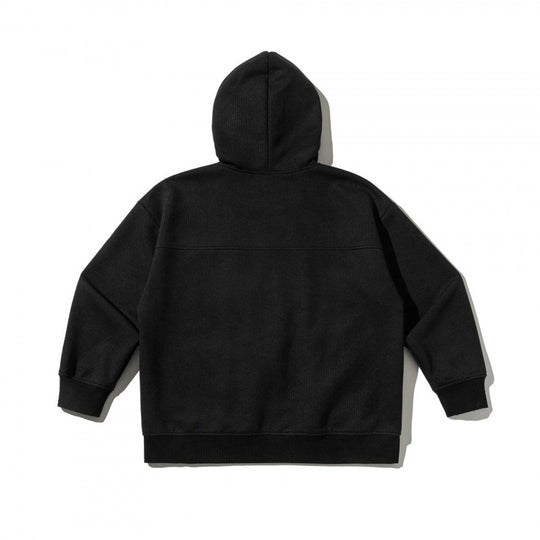 Unisex Oversize Kapuzen‑Zipjacke aus Waffelstrick mit Brust‑ und Eingrifftaschen Nord Taschen