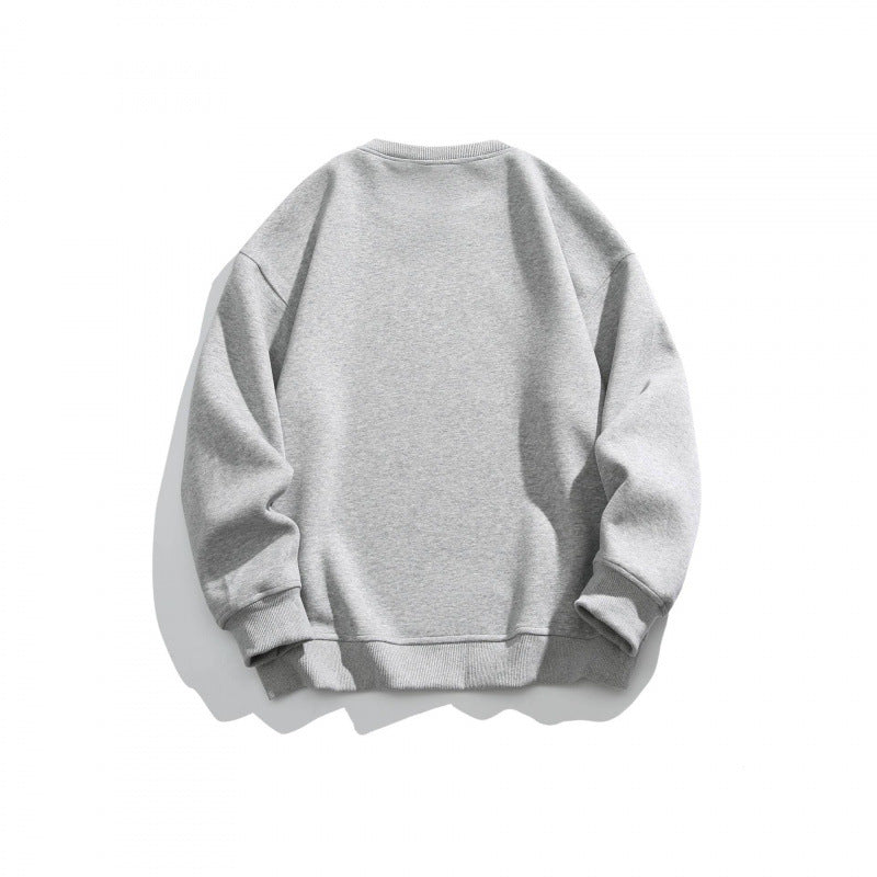 Unisex Oversize-Sweatshirt mit Retro-Burger-Print, Rundhalsausschnitt und gerippten Bündchen Nord Taschen