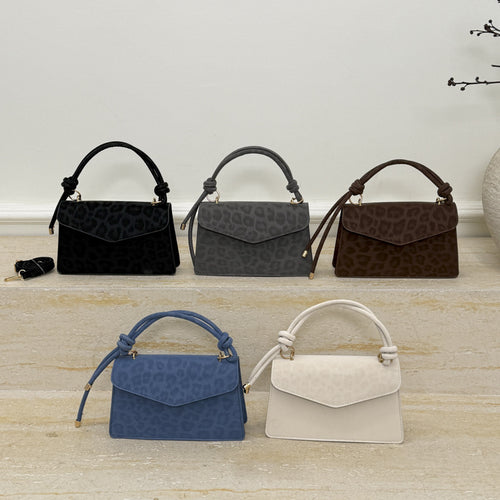Damen Umhängetasche mit elegantem Leopardenmuster und abnehmbarem Schulterriemen Nord Taschen