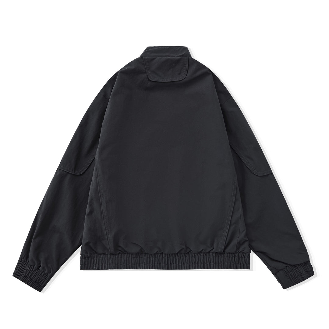 Damen Kurze Boxy‑Utility‑Jacke mit ergonomischen Teilungsnähten, hohem Stehkragen und Kordelzug Nord Taschen
