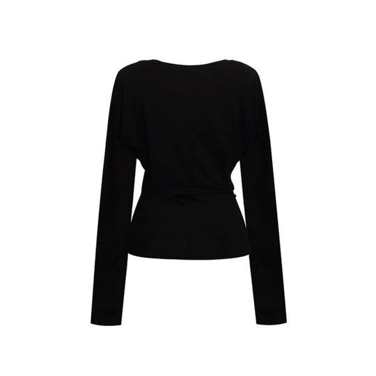 Damen Lagen-Langarmshirt mit integriertem Neckholder und Vintage-Grafik Nord Taschen