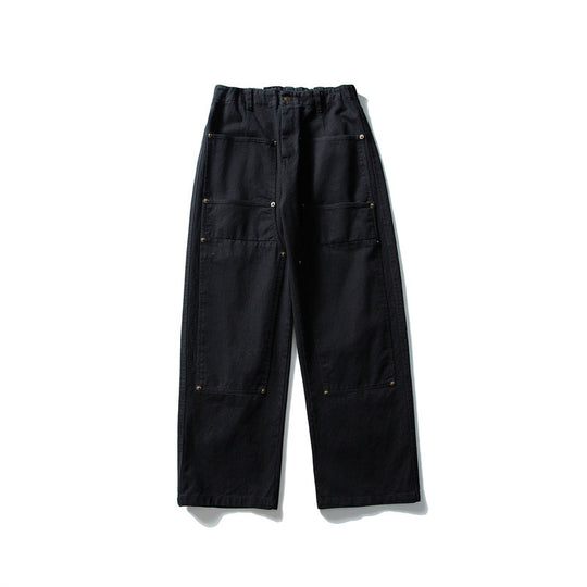Herren weite Utility-Arbeitshose mit aufgesetzten Patch‑Taschen und elastischem Bund Nord Taschen