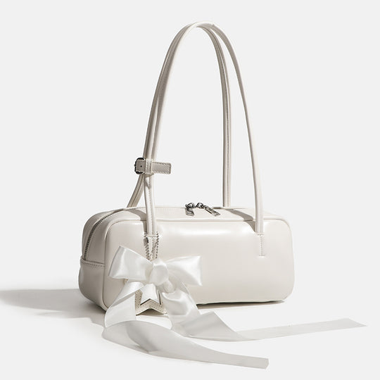 Damen Handtasche mit elegantem Schleifenakzent und praktischem Reißverschluss Nord Taschen