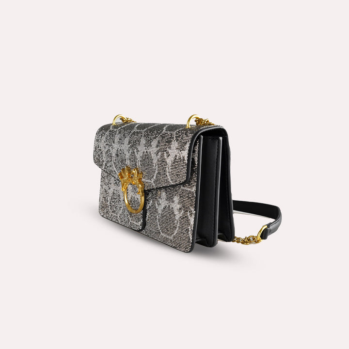 Damenhandtasche im Schlangenleder-Look mit luxuriösen Details Nord Taschen