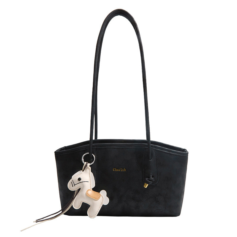 Damen modische Handtasche mit verspieltem Anhänger Nord Taschen