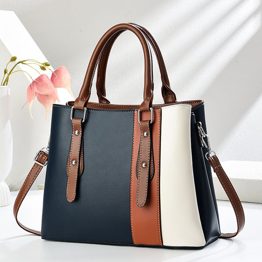 Damen Handtasche mit eleganten Farbakzenten und vielseitigem Tragegurt Nord Taschen