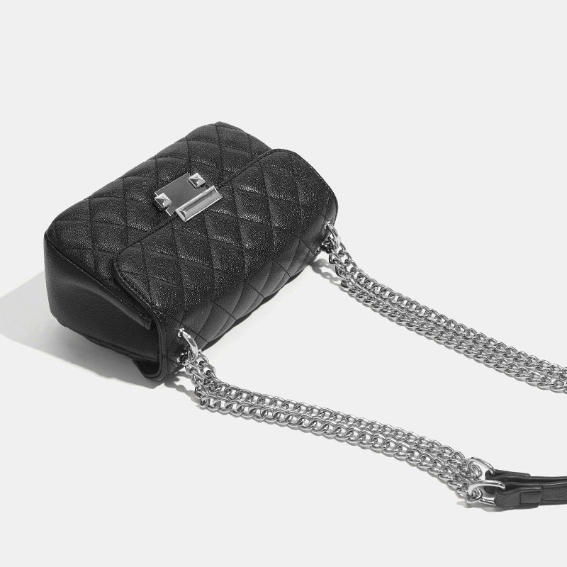 Damen Umhängetasche mit eleganter Steppoptik und luxuriösem Kettenverschluss Nord Taschen
