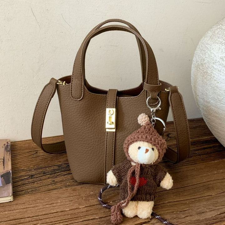 Damen Mini-Handtasche mit verspieltem Tieranhänger Nord Taschen