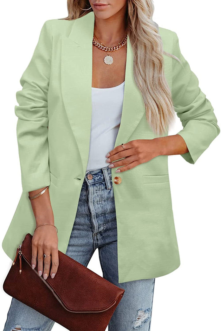 Nord Taschen | Doppelreihiger Blazer mit Gerafften Ärmeln und Taschen