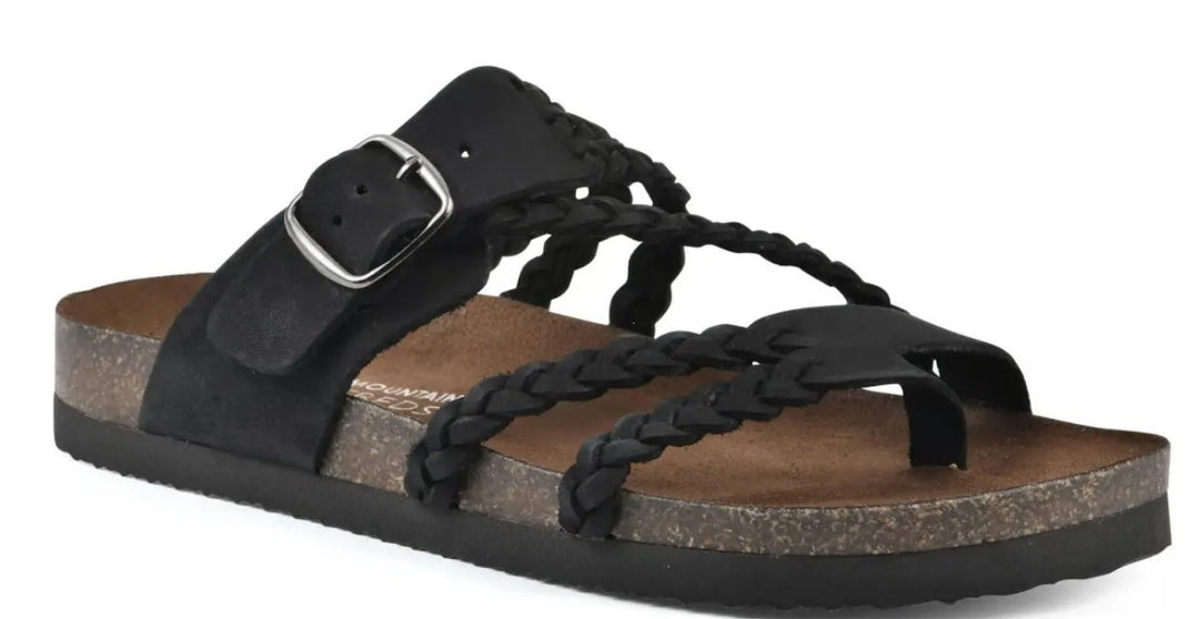 Damen Riemchen-Sandalen mit geflochtenem Design und verstellbarem Riemen
