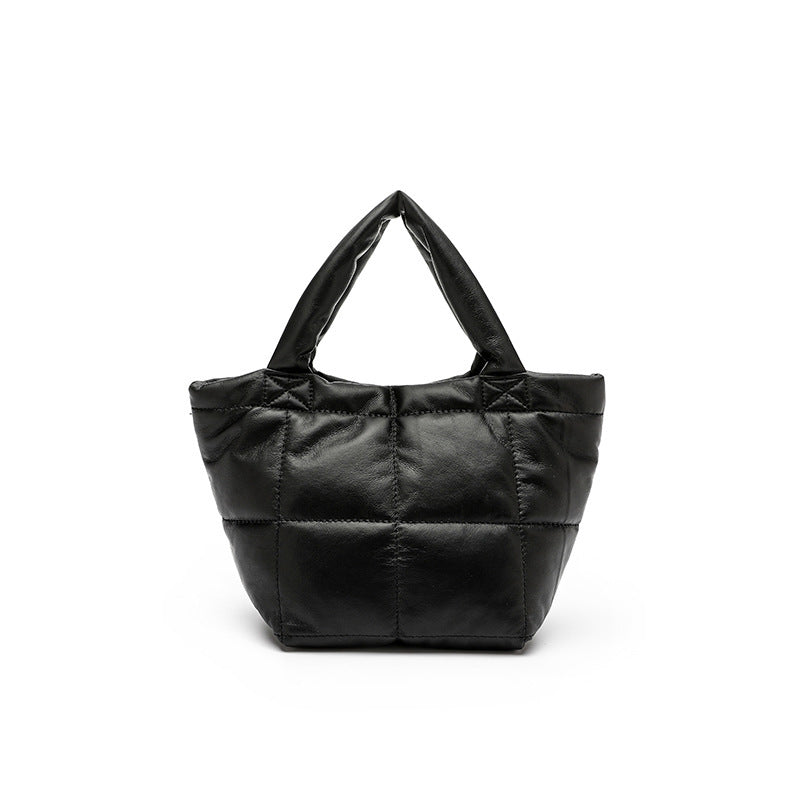 Damen Handtasche aus hochwertigem, gestepptem Kunstleder Nord Taschen