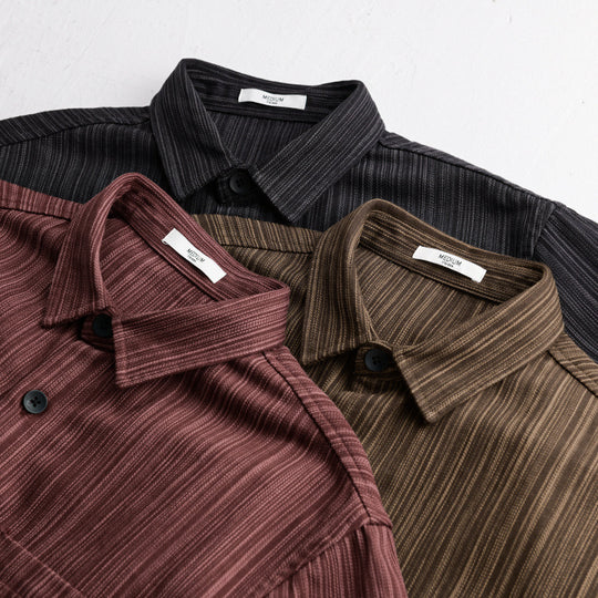 Herren Cord-Overshirt mit feiner Streifenstruktur und aufgesetzter Brusttasche Nord Taschen