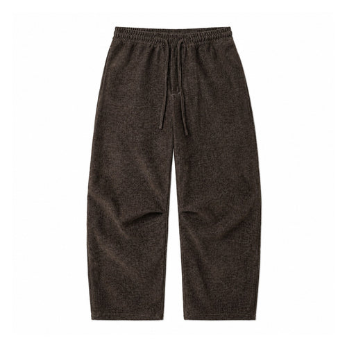Damen Locker geschnittene Cropped-Hose mit hohem elastischem Bund und Kordelzug aus strukturierter Leinenmischung Nord Taschen