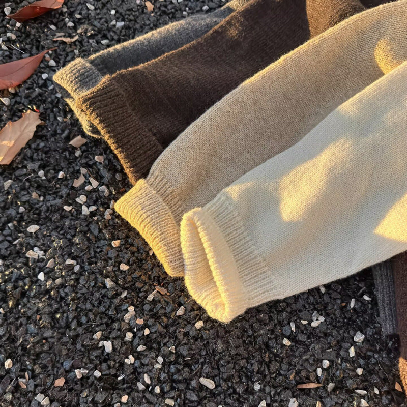 Unisex Oversized Wollmix-Cardigan mit Rundhalsausschnitt, Knopfleiste und geripptem Saum Nord Taschen