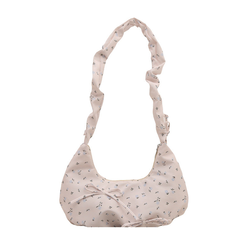 Damen modische Umhängetasche mit Blumenmuster und verspieltem Tragegriff Nord Taschen