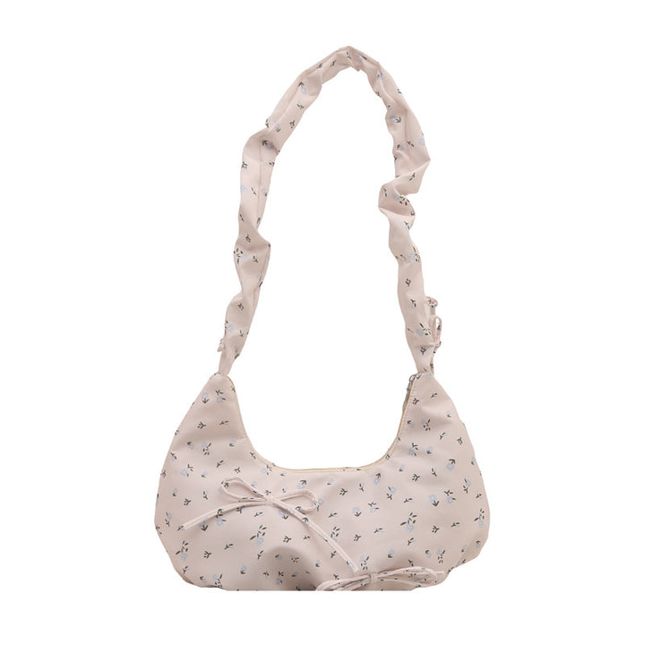 Damen modische Umhängetasche mit Blumenmuster und verspieltem Tragegriff Nord Taschen